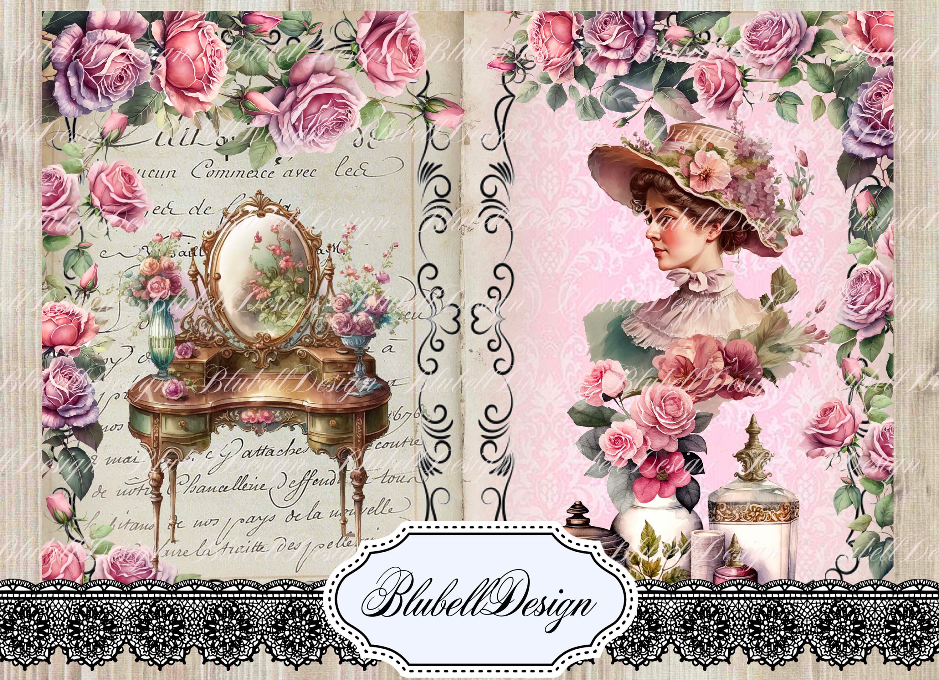Victorian Digital Paper "makeover" Scrapbooking Kit Junk Journal ...