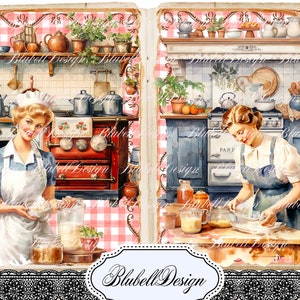 Kit carta stampata da cucina vintage "Libro di ricette" kit diario spazzatura carta per scrapbooking