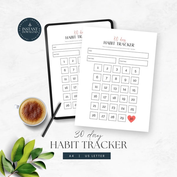 Habit Tracker Monthly Coloring - Il 600x600.5158423980 P4r3