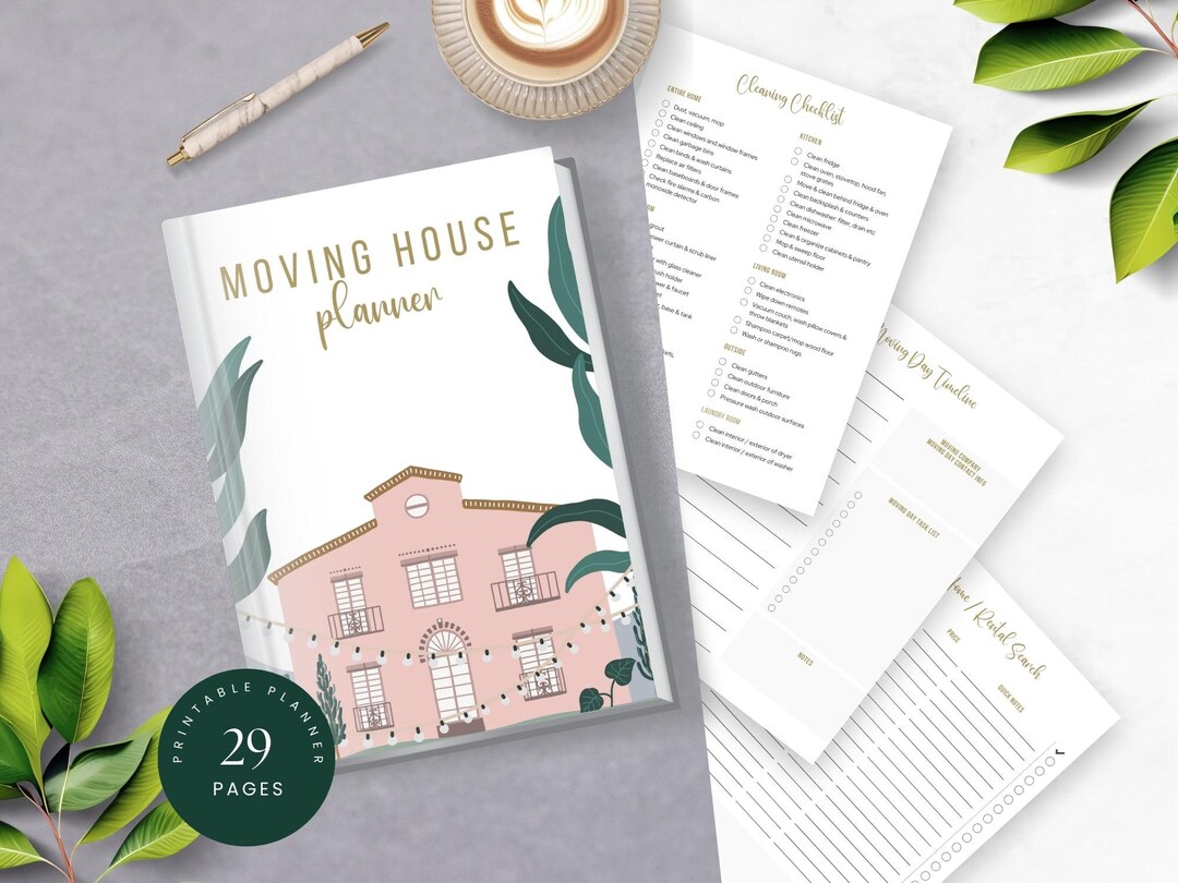 Moving Planner Kit Printable Checklists & Box Labels - Etsy