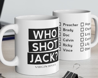Who Shot Jack? Suspects Mug, Virgin River Mug 11oz, Virgin River Gift