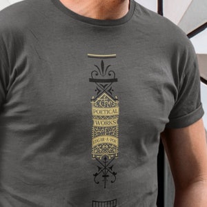 Edgar Allan Poe Shirt, Book Lovers Gift, Bookish, The Raven, Gothic
