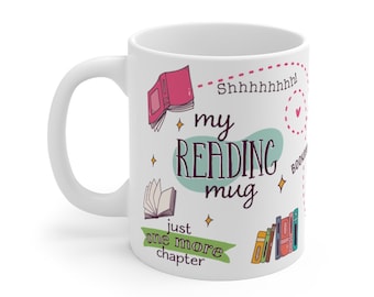 My Reading Mug, Personalized Reader Mug, Book Nook Mug, Bookworm Gift