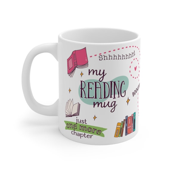 My Reading Mug, Personalized Reader Mug, Book Nook Mug, Bookworm Gift 