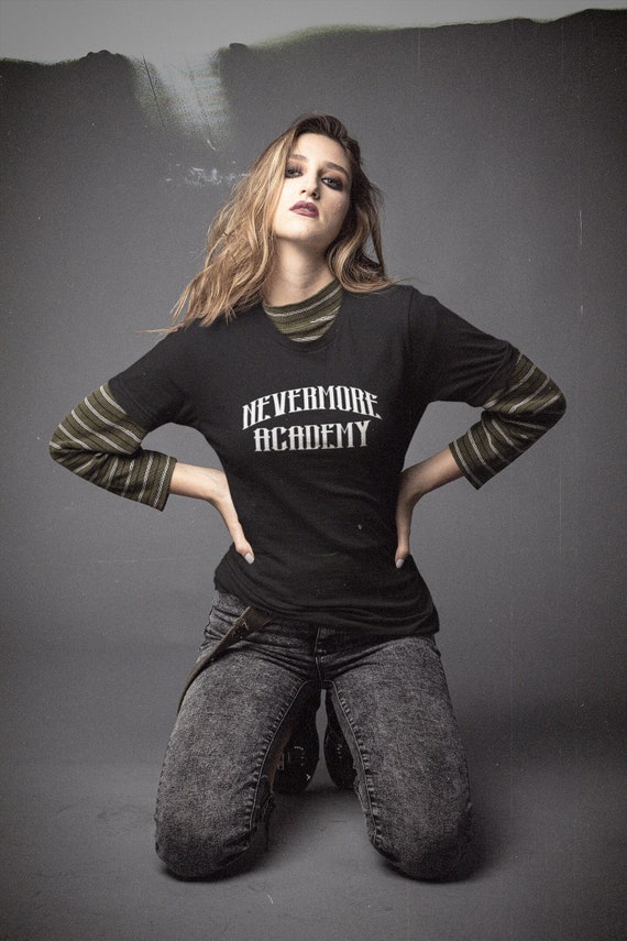 Nevermore Academy T-shirt, Wednesday Shirt, Raven, Edgar Allan Poe