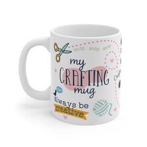 My Crafting Mug, Personalized Craft Lovers Mug, Crafting Gift