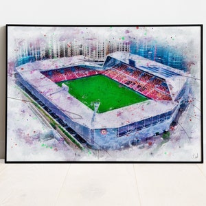 Brentford FC Print / Brentford Community Stadium Art Print / Brentford Art Print / Football ground / Soccer / Football / Wall Art
