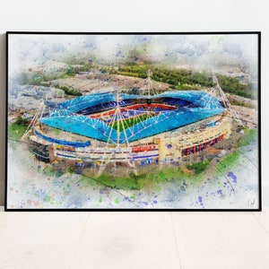 Bolton Wanderers Oil Painting Print / University Of Bolton Stadium Art Print / Art Print / Football ground / Soccer / Football / Wall Art