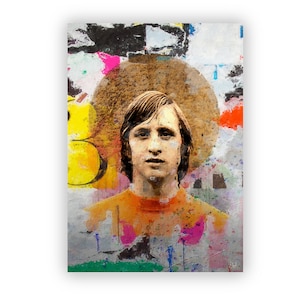 Johan Cryuff Art Print / Retro Strip / Dutch Print/ Netherlands / Soccer / Football / World Cup / Wall Art