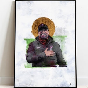 Jurgen Klopp Art Print / Retro Strip / Liverpool Print / Sneakerhead / Soccer / Football / LFC / Reds / Wall Art