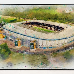 Hull City Oil Painting Print / MKM Stadium Art Print / Art Print / Football ground / Soccer / Football / Wall Art