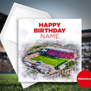 Carte d'anniversaire Crewe Alexander - carte Alexandra Park - carte d'anniversaire nom personnalisée - carte d'anniversaire nom - carte d'anniversaire football