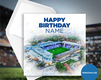 Birmingham City Birthday Card - St Andrews - Personalised Birthday Card - Name Birthday Card - Football Birthday Card