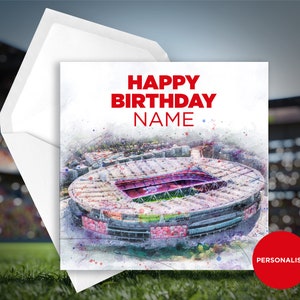 Personalisierte Geburtstagskarte - Personalisierte Geburtstagskarte - Fussball Geburtstagskarte - Personalisierte Geburtstagskarte - Geburtstagskarte