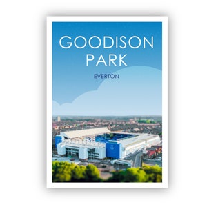 Retro Everton Art Print / Goodison Park Art Print / Everton Print / Fußballplatz / Fußball / Football / Wand Kunst