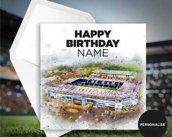 Derby County Birthday Card - Pride Park - Personalised Birthday Card - Name Birthday Card - Football Birthday Card