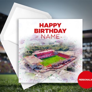 Barnsley Verjaardagskaart - Oakwell - Gepersonaliseerde verjaardagskaart - Naam Verjaardagskaart - Voetbal verjaardagskaart