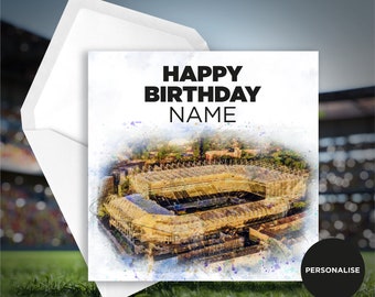Newcastle United Birthday Card - St James Park Card - Personalised Name Birthday Card - Name Birthday Card - Football Birthday Card