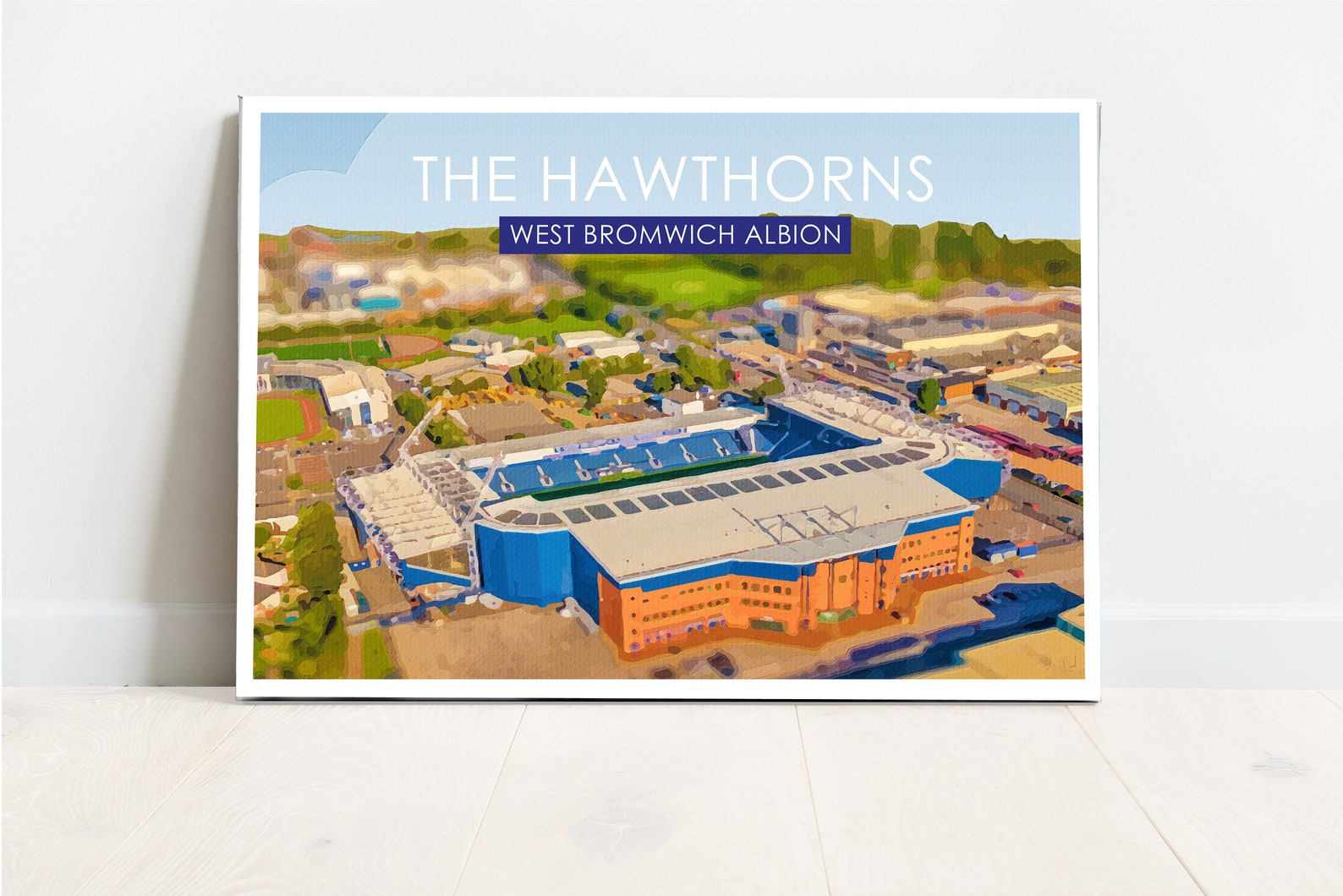 West Bromwich Albion Retro Art Print / the Hawthorns Art Print - Etsy UK
