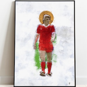 Kenny Dalglish Art Print / Retro Strip / Liverpool Print / Sneakerhead / Soccer / Football / LFC / Reds / Wall Art