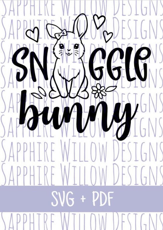 Snuggle Bunny Svg Cute Girl Bunny Svg Girl Bunny Shirt Svg | Etsy
