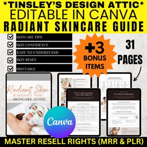 Skincare Secrets eBook | Healthy Glowing Skin Guide | Mrr & Plr | 31 Pages