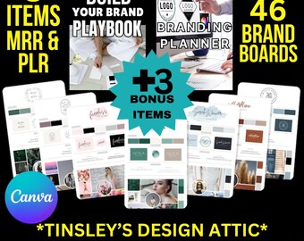 Branding Bundle: Playbook, Planner, 46 Brand Boards (MRR & PLR)