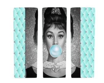Audrey Hepburn Tumbler Personalized Custom Stainless Steel Model Cup Gift Classic Beauty Gift