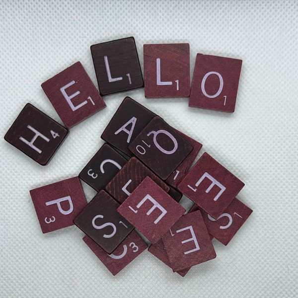 Individual Scrabble Tiles