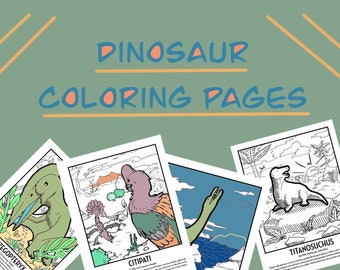 Dinosaur Coloring Pages (100 pages)