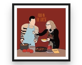 Schitt’s Creek Fold the Cheese Print, Digital Download