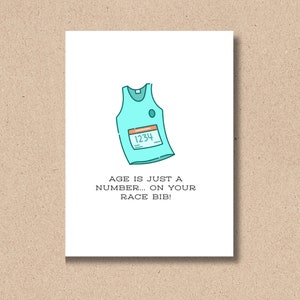 d'anniversaire de dossard de course de marathon | Blagues sur la course | Club de course