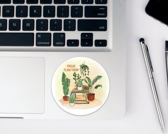 Sticker maman plante fière | Imperméable, résistant aux rayures