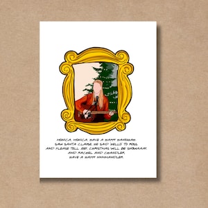 La chanson de Noël de Phoebe | carte sur le thème des amis | Carte vacances, Noël drôle