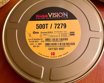 16 mm Kodak Vision Farbnegativfilm 500T/7279 122 m , abgenutzt/neu/ungeöffnet