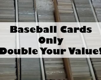 Baseball Card Hot Pack/Re-Pack - Guaranteed DOUBLE the Value - No Junk