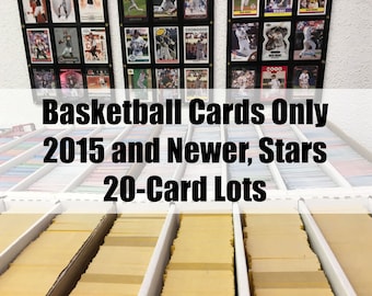 Basketball Card Mystery Hot Pack/Re-Pack Premium Lot - 20 Cards From 2015+ Star Players Modern Card Gift For Boys Collectors Present