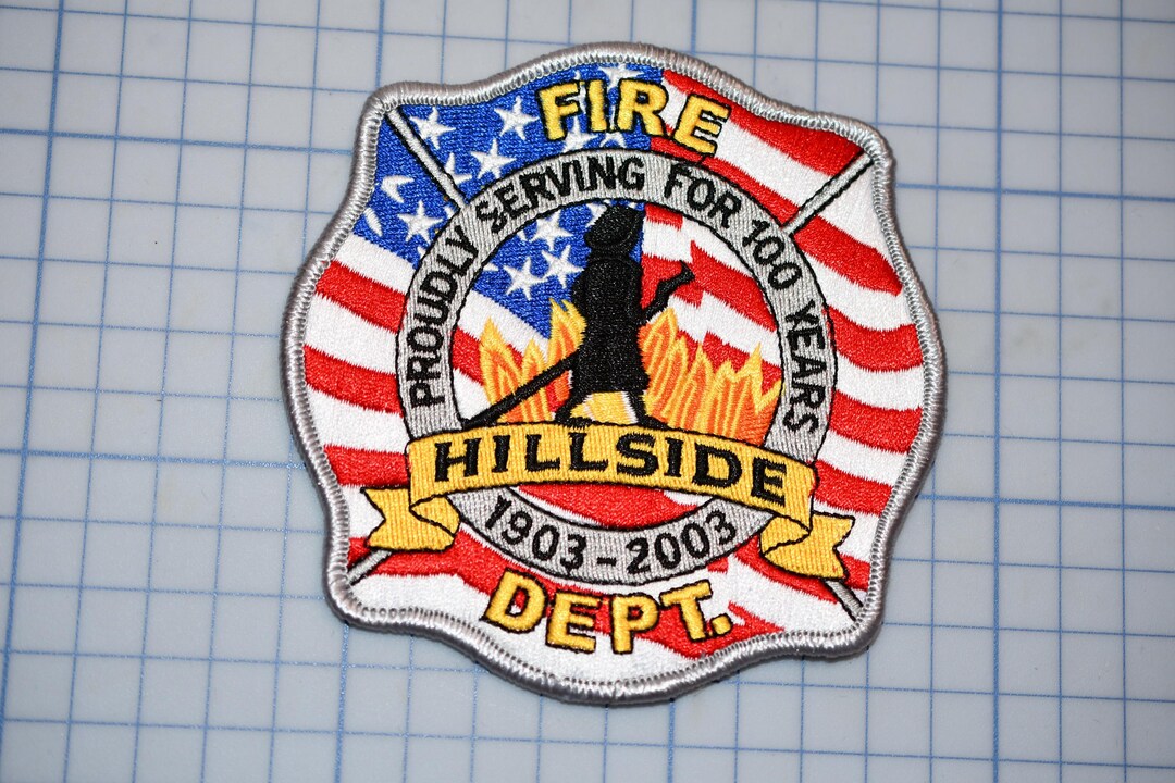 Hillside New Jersey Fire Department Collectable Patch (SO72) Etsy