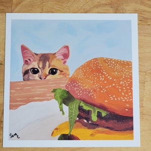 cat art print