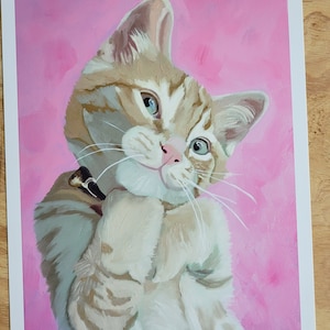 cat art print