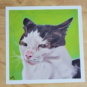 cat art print