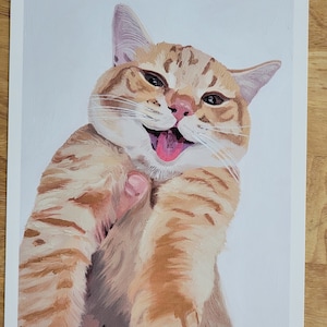 cat art print