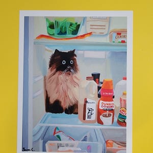 cat PRINT, cute cat, funny cat, cat art