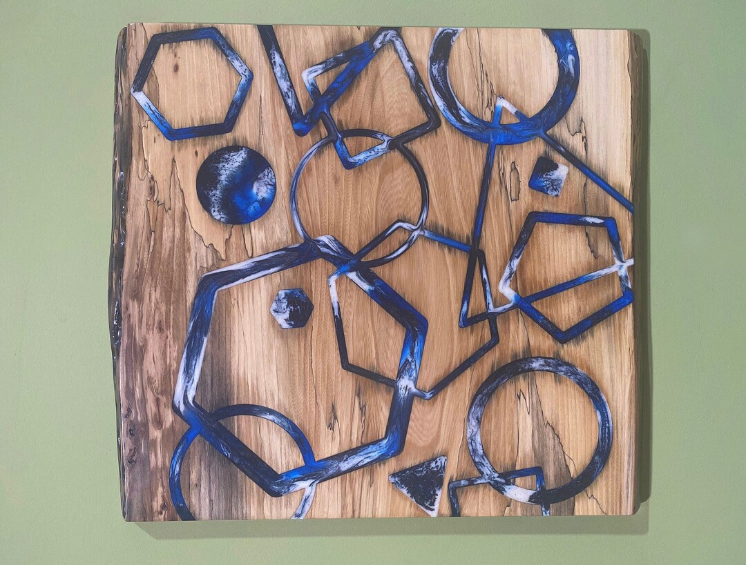 Stunning Epoxy Geometric Art Supplies image