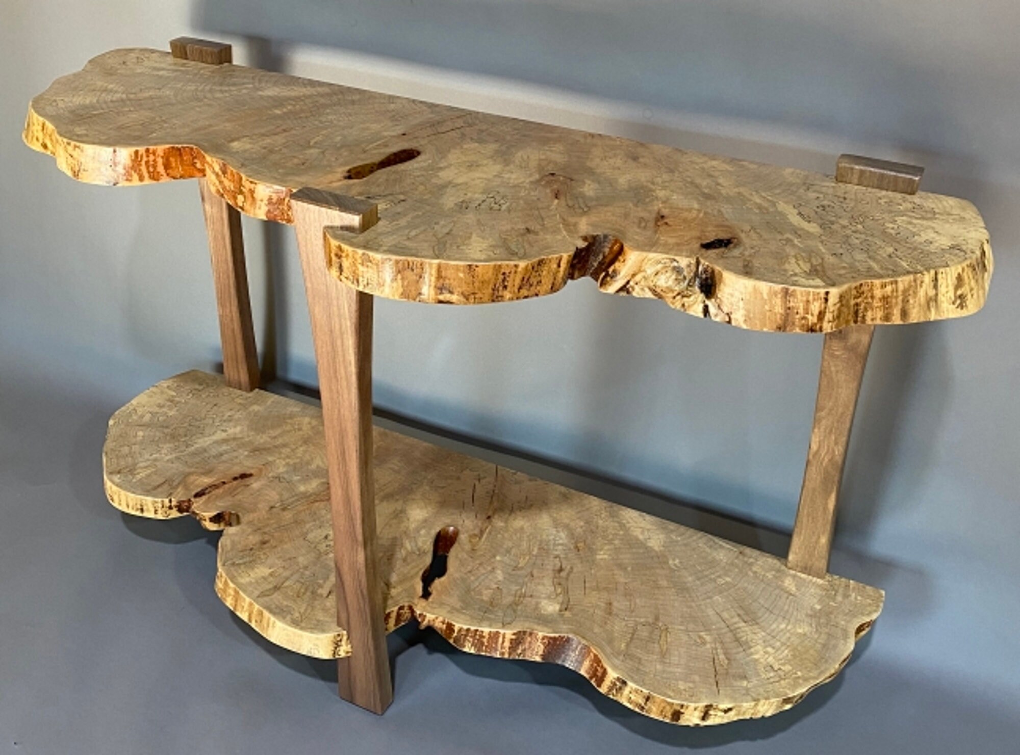Live Edge Wood Hallway Entry Table | Entryway Table for Keys