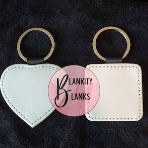 Sublimation one sided Keychains| Heart shaped Sublimation keychains| Square Shaped Sublimation Keychains!