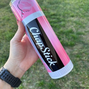 Cotton Candy Chapstick Inspired | Chapstick Tumbler | Custom Tumbler | Travel Mug | Travel Tumbler | Keeps drinks hot or cold for hours!