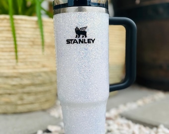 Bicchiere bianco glitterato, regali personalizzati, regali personalizzati, aggiungi un logo o un nome!!!