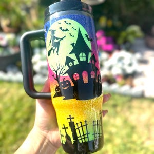 Halloween Stanley, Custom, Haunted House, Glow in the dark, Custom Stanley!