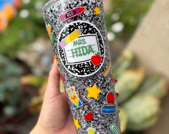 Vaso de bola de nieve de 24 oz, maestro, regalos para maestros, ¡agradecimiento al maestro!